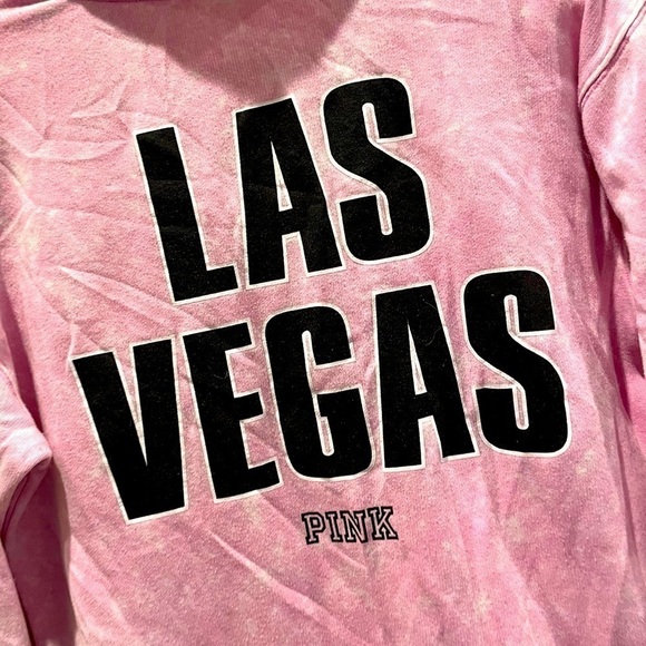 ⭐️VS PINK BABY PINK LOS VEGAS LV PULLOVER HALF ZIP XS-S⭐️ - Picture 2 of 5